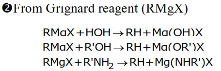From Grignard reagent (RMgX)